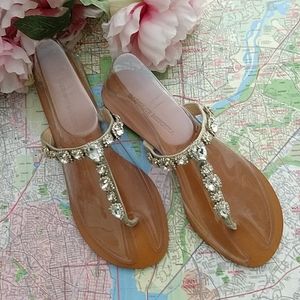 Badgley Mischka Jeweled Thing Sz. 8.5